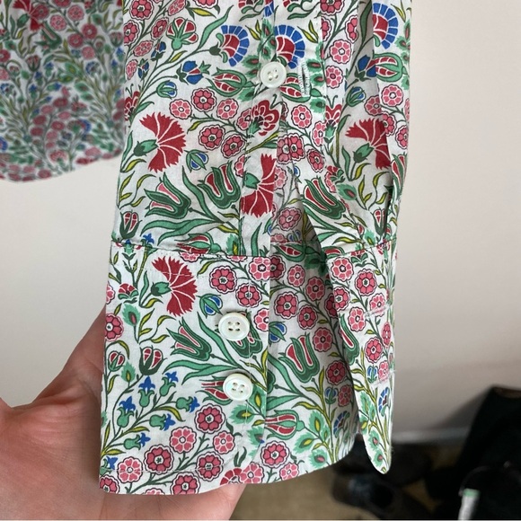 J. Crew x Liberty Perfect Shirt Floral Isborella Print Button Up - Picture 6 of 8
